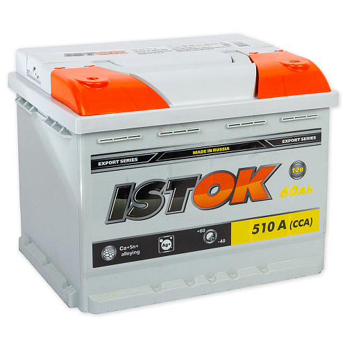 /Аккумулятор ISTOK 60 А/ч прямой L+ 242x175x190 L2 EN 510 А