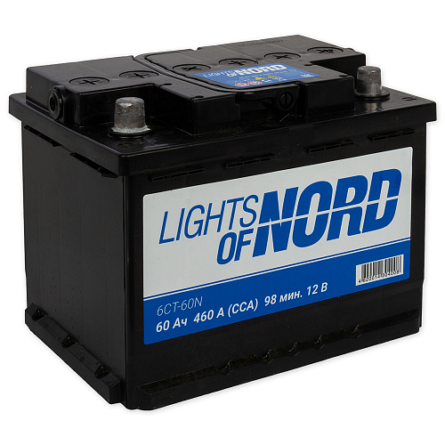 Аккумулятор Light Of Nord 60 а/ч Прямая EN 460A 242x175x190