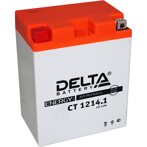 Аккумулятор DELTA СТ-1214.1 зал.п.п. (YB14-BS)  [д132ш89в164/165]