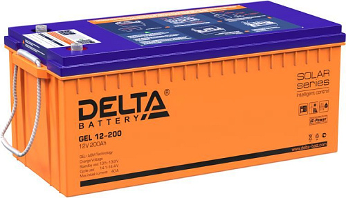 Аккумулятор DELTA GEL-12-200 (12V200A) [д522ш239в222], шт