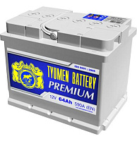 Аккумулятор Тюмень PREMIUM  6СТ -  64 L (п.п) [д242ш175в190/590]