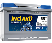 Аккумулятор Inci Aku MAXIMA 6СТ - 65 (о.п.) [д242ш175в190/640EN] [L2]