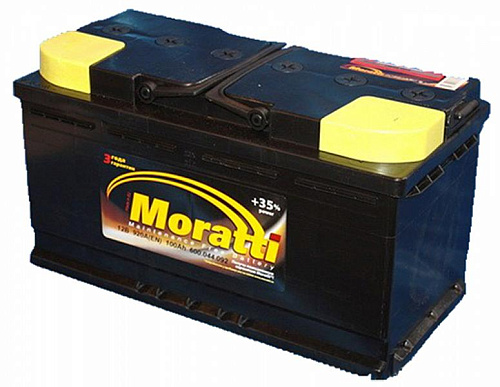 Аккумулятор MORATTI  ASIA 6СТ-100 оп ниж.креп.   [д300ш165в205(225)/850] [D31]         