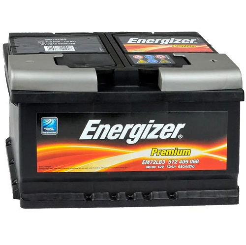Аккумулятор  ENERGIZER PREMIUM 6CT- 72 (о.п.) низкий (EM72LB3) [д278ш175в175/680] [LB3]