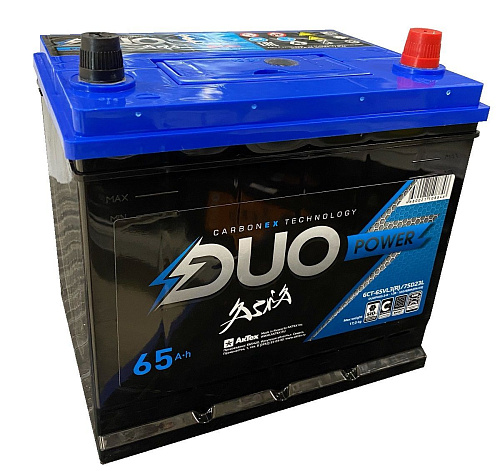 Аккумулятор DUO POWER ASIA 6СТ-65.0 L3
