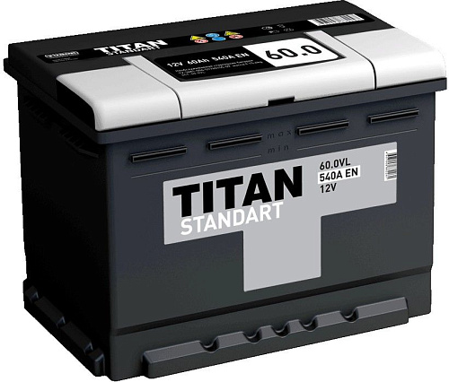 Аккумулятор Титан Standart 6СТ-60 о.п [д242ш175в190/540]