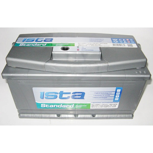 Аккумулятор ISTA Standard 6ст-100 (о.п.) [д352ш175в190/800]                                       