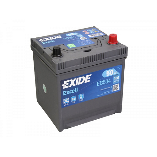 Аккумуляторная батарея EXIDE EB504 EXCELL евро 50Ah 360A 200/170/220\